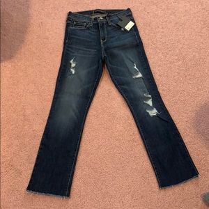 NWT Flying Monkey High Rise Crop Straight Leg Jean